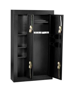 HOMHS30136028 image(0) - 8 Gun Double Door Steel Security Cabinet / Black