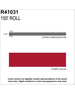 MS, 3/16" X 150'; Fire Red