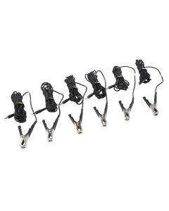 JSP06635 image(0) - J S Products (steelman) 6-Pack of Leads w/ Clamps Set