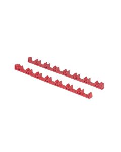 ERN6040 image(0) - Ernst Mfg. 14 Tool No-Slip Low Profile Screwdriver Rails, Red