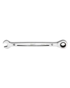 MLW45-96-9310 image(0) - Milwaukee Tool 10MM Metric Ratcheting Combination Wrench, 12-Point, Steel, Chrome
