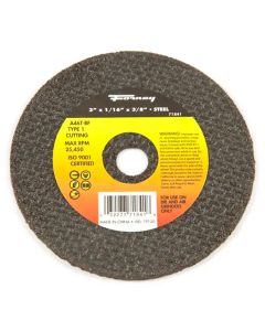 FOR71841-5 image(0) - Forney Industries Cut-Off Wheel, Metal, Type 1, 3 in x 1/16 in x 3/8 in 5 PK