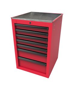Homak Manufacturing RS PRO 22 in. 7-Drawer Side Cabinet, Red