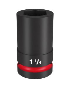 MLW49-66-6508 image(0) - Milwaukee Tool SHOCKWAVE Impact Duty  1"Drive 1-1/4" Deep 6 Point Socket