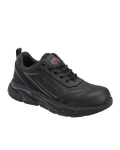 Avenger Work Boots K4 Series - Men's Oxford Low Top Tactical Shoe - Aluminum Toe - AT |EH |SR - Black - Size: 7W