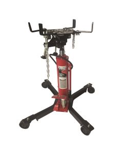 AFF - Transmission Jack - Hydraulic - Telescopic - Two Stage - 1,100 Lbs. Capacity - 37" Min H to 78" High H - Manual Foot Pedal / Air Assist - Double Pump Quick Lift