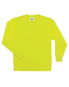 8091 4XL Lime Non-Cert Long Sleeve T-Shirt