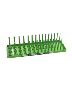 HNE38043 image(0) - Hansen Global 3/8" Metric 3-Row Socket Tray - Green