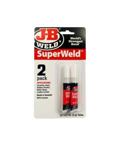 JBW33102 image(1) - J-B Weld 33102 SuperWeld Glue - Clear Super Glue Tubes - 2 oz. - 2 Pack