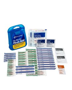 First Aid Only 29 Pc Mini Clear Blue Plastic First Aid Kit