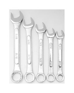 WLM1405 image(0) - Wilmar Corp. / Performance Tool 5 pc Combo Wrench Set - SAE