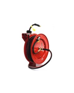 BLBWLEPROR3825 image(0) - BluBird Dino-Hide Rubber Air Hose Reel Heavy Duty Single Arm Assembly 3/8" x 25'