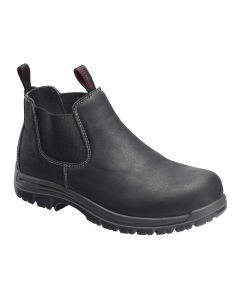 FSIA7111-9W image(0) - Avenger Work Boots Foreman Romeo Series - Men's Mid Top Slip-On Boots - Composite Toe - IC|EH|SR|PR - Black/Black - Size: 9W