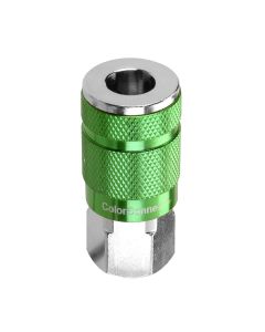 Legacy Manufacturing B 1/4" Green Coupler 1/4" FNPT
