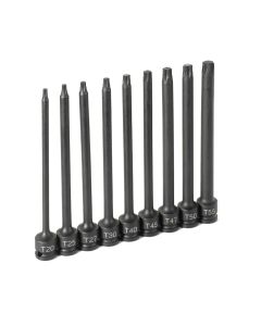 GRE1206T image(0) - Grey Pneumatic TORX SET 9PC 6" LONG