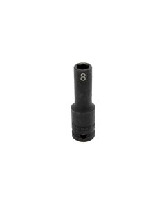 VIMIMPM608D image(0) - VIM Tools 8 mm X 3/8 Inch Drive CR-MO Impact Socket - Deep