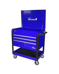 Homak Manufacturing 43in 3-Drawer Service Cart - Blue