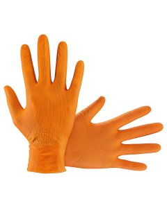 SAS66473 image(0) - SAS Safety GLOVES NITRILE 7 MIL POWDER FREE LRG ORNG