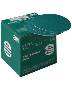 MMM1547 image(0) - 3M PRODUCTION DISCS STIKIT GREEN CORPS 40E 6IN 100/BX