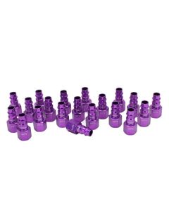 Milton Industries HighFlow Plugs, V-style Purple,1/4" FNPT