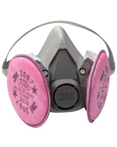 MMM7182 image(0) - 3M RESPIRATOR HALF MASK P100 MEDIUM