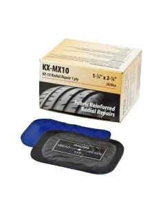 KEXKX-MX10 image(0) - KEX Tire Repair COI MX Radial Repair Patch 1-7/8" x 2-7/8" (48mm x 73mm) 20 Count