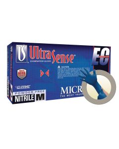 MFXUSE880M image(0) - Microflex ULTRASENSE EC NITRILE GLOVES M 100PK