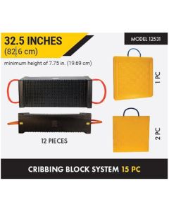 ESC12531 image(0) - ESCO Cribbing Block System 15 PC, 100-Ton