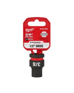 MLW49-66-6200 image(0) - Milwaukee Tool SHOCKWAVE Impact Duty  1/2"Drive 3/8" Standard 6 Point Socket