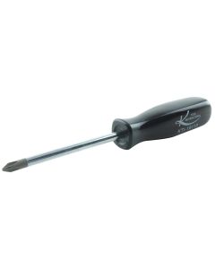 KTI19113 image(0) - K Tool International No. 1 x 3 in. Phillips Screwdriver Black Handle (E