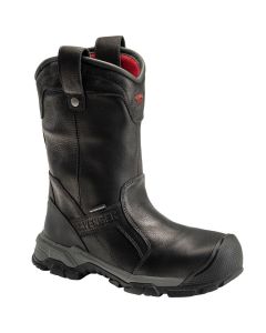 FSIA7831-9M image(0) - Avenger Work Boots Ripsaw Wellington Series &hyphen; Men's Boots - Aluminum Toe - IC|EH|SR|PR &hyphen; Black/Black &hyphen; Size: 9M