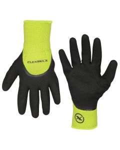 Flexzilla&reg; 3/4 Nitrile Dip Winter Gloves, Black/ZillaGreen&trade;, XL