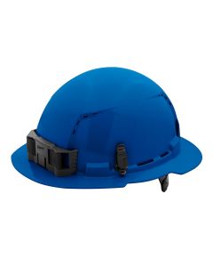 MLW48-73-1225 image(3) - Blue Full Brim Vented Hard Hat w/6pt Ratcheting Suspension - Type 1, Class C