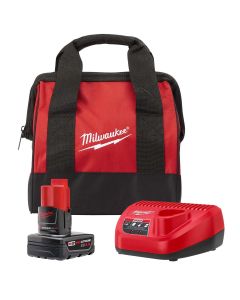 MLW48-59-2440B image(0) - Milwaukee Tool M12 REDLITHIUM XC4.0 Starter Kit