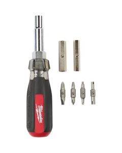 MLW48-22-2881 image(0) - Milwaukee Tool 13in1 Cushion Grip Screwdriver with Schrader Bit