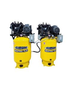 EMXESP10A120V3 image(0) - EMAX Two EMAX  10HP 3ph 120 Gallon Vertical Solo Mounted Alternating Silent Air compressors-w/Pressure Lubricated pumps