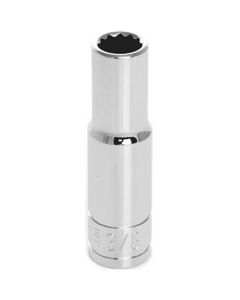 WLMW38612 image(0) - Wilmar Corp. / Performance Tool 3/8'' Dr 12pt Deep Socket 3/8"