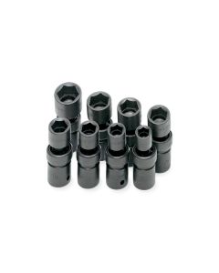 SKT34301 image(0) - S K Hand Tools SOCKET SET IMPACT FLEX 1/2IN. DR 8PC SAE STD 6 PT