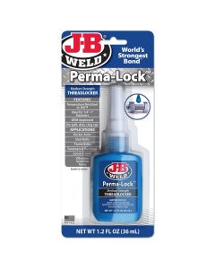 JBW24236 image(1) - J-B Weld 24236 Perma-Lock Medium Strength Threadlocker - Blue - 36 ml.