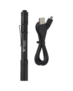 STL66134 image(2) - Streamlight Stylus Pro USB Bright Rechargeable LED Penlight - Black: Rechargeable battery, USB Cord, Pocket clip, Nylon holster