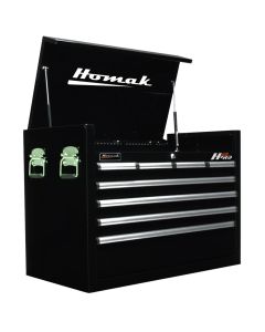 HOMBK02036081 image(0) - Homak Manufacturing H2PRO Series 36-Inch 8-Drawer Top Chest, Black