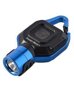 STL73302 image(1) - Streamlight Pocket Mate USB Rechargeable Ultra-Compact Keychain Light - Blue