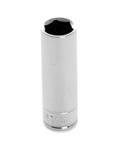 WLMW36314 image(0) - Wilmar Corp. / Performance Tool 1/4'' Dr 6pt Deep Socket 7/16"