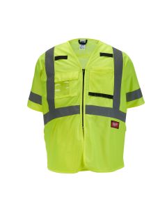 MLW48-73-5144 image(1) - Milwaukee Tool Class 3 High Visibility Yellow Safety Vest - 4XL/5XL