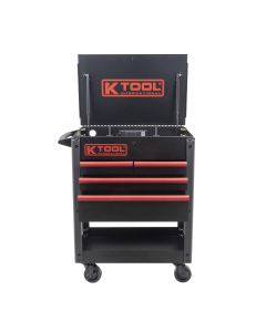 KTI75118 image(0) - K Tool International Service Cart 35 in. Premium 4 Drawer 500 lb. (Matte Black)