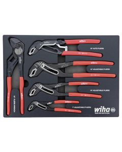 WIH34691 image(0) - Set Includes - Adjustable Pliers 7.0&rdquo; | Adjustable Pliers 10.0&rdquo; | Adjustable Pliers 12.0&rdquo; | Auto Grip 10.0&rdquo; | Pliers Wrench 10.25&rdquo;