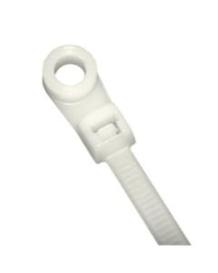 KTI77140 image(0) - K Tool International Cable Zip Tie 14 Ich Natural 100/Pack 50 Pound Tensile with Mount Head