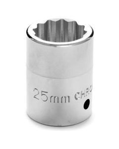 WLMW34825 image(0) - Wilmar Corp. / Performance Tool 3/4" Dr 12pt Std Socket 25mm