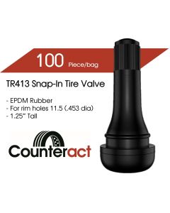 TR413 Counteract Tire Valve 42.5mm (100pk)