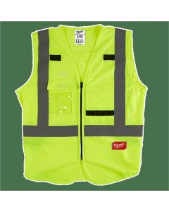 MLW48-73-5064 image(2) - Class 2 High Visibility Yellow Safety Vest - 4XL/5XL (CSA)